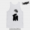 black levi ackerman tank top white s 160 - Attack On Titan Merch