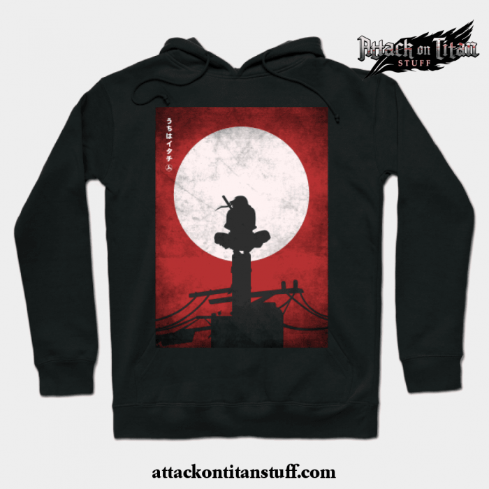 bloody sky hoodie black s 302 - Attack On Titan Merch