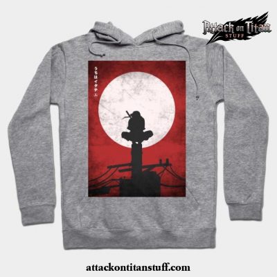 bloody sky hoodie gray s 848 - Attack On Titan Merch