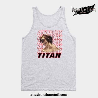 eren jaeger titan scream tank top gray s 857 - Attack On Titan Merch