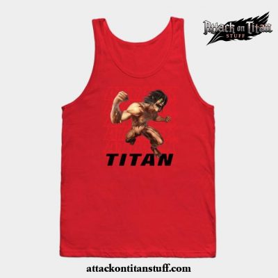 eren jaeger titan tank top red s 512 - Attack On Titan Merch