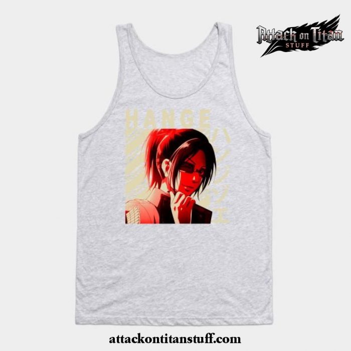 hange zoe tank top gray s 461 - Attack On Titan Merch