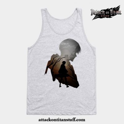 levi aot tank top gray s 198 - Attack On Titan Merch