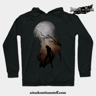 mikasa aot hoodie black s 221 - Attack On Titan Merch