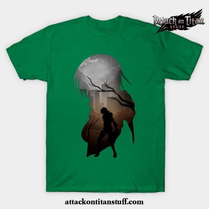 mikasa aot t shirt green s 640 - Attack On Titan Merch