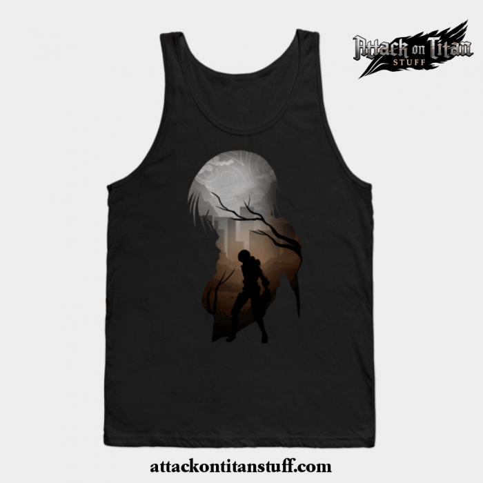 mikasa aot tank top black s 141 - Attack On Titan Merch