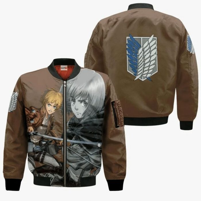 AOT Armin Arlert Attack On Titan Anime Manga 3D Bomber - Attack On Titan Merch