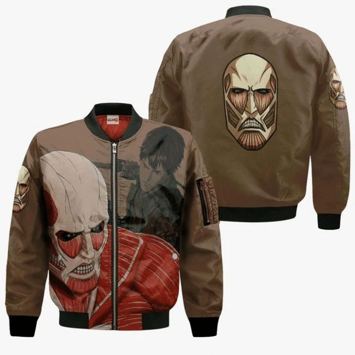 AOT Giant Attack On Titan Anime Manga 3D Bomber - Attack On Titan Merch