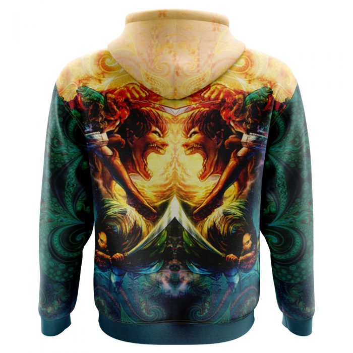 Trippy Attack on Titan AOP Hoodie 3D BACK Mockup 1 - Attack On Titan Merch