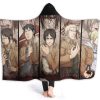 anime attack on titan hooded blanket levi ackerman sword flannel blanket 6 - Attack On Titan Merch