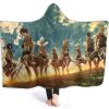 attack on titan hooded blanket anime blankets 8 - Attack On Titan Merch