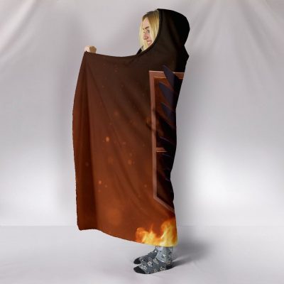 attack on titan hooded blanket survey corps logo blanket 1 - Attack On Titan Merch