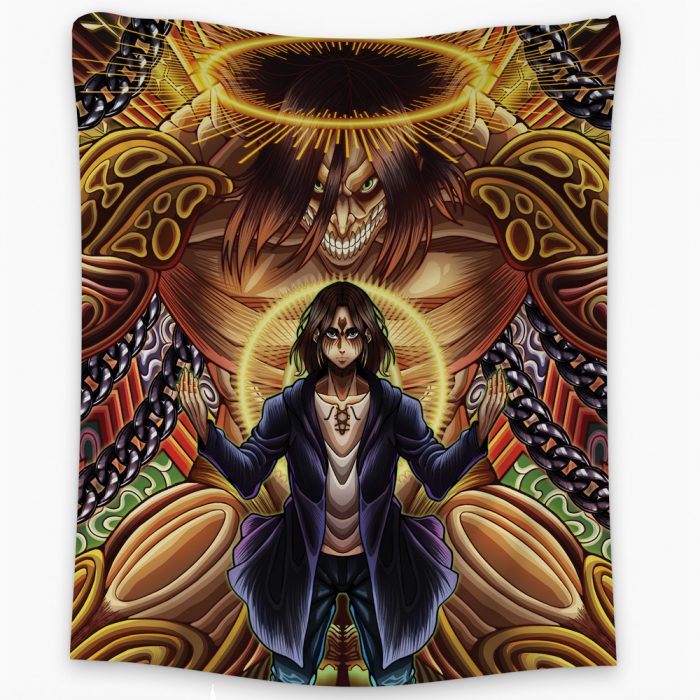 eren Tapestry Vertical Main - Attack On Titan Merch