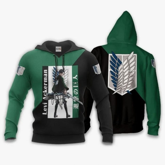 levi ackerman attack on titan anime manga 3d zip - Attack On Titan Merch