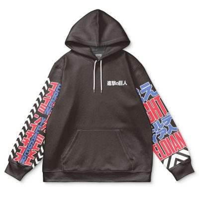 3ren Flat Hoodie front - Attack On Titan Merch