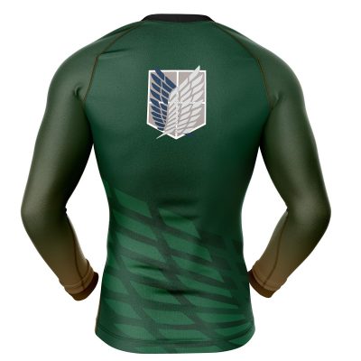 Attack on titan Compression Shirt Rash Guard back - Attack On Titan Merch