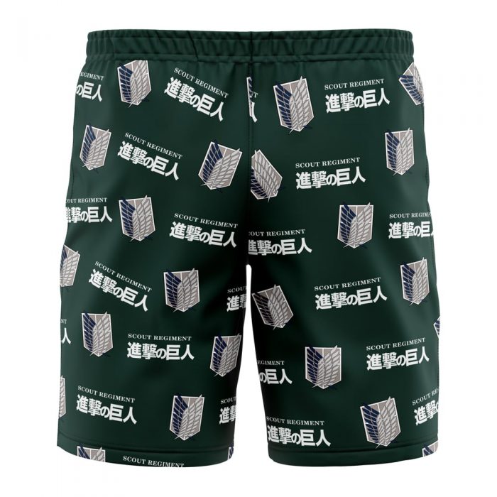 Scouting Regiment Attack on Titan Hawaiian Shorts BACK Mockup - Attack On Titan Merch