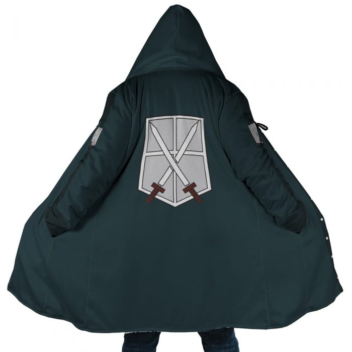 The Training Corps Attack on Titan Hooded Cloak Coat MAIN Mockup - Attack On Titan Merch