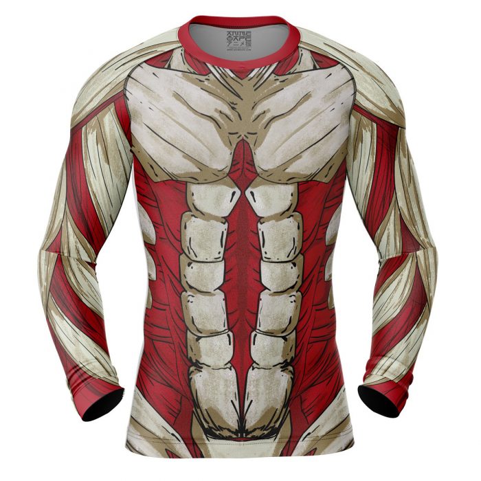 WWF panda Compression Shirt Rash Guard front 1 - Attack On Titan Merch