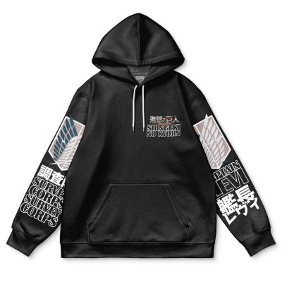 levixzeke Flat Hoodie front - Attack On Titan Merch