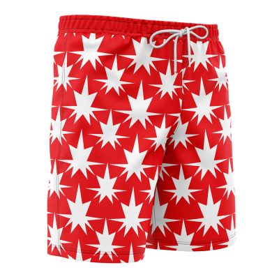 marley Hawaiian Swim Trunks Board Shorts side Knot - Attack On Titan Merch