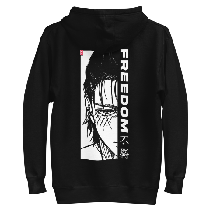 unisex premium hoodie black back 620fb573e5860 - Attack On Titan Merch